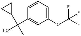 α-Cyclopropyl-α-methyl-3-(trifluoromethoxy)benzenemethanol 结构式