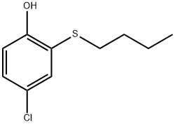 2-(butylthio)-4-chlorophenol 结构式