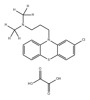 Chlorpromazine-(dimethyl-d6) oxalate 结构式