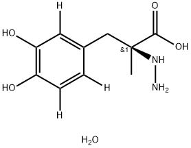 (S)-(-)-CARBIDOPA-D3 H2O (RING-D3) 结构式