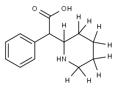 [2H9]-利他林酸 结构式