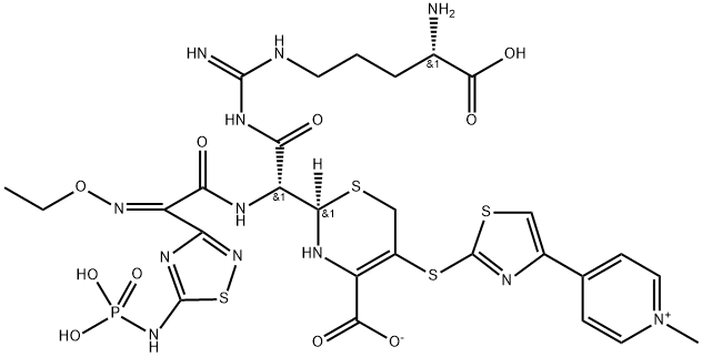 头孢洛林杂质 1 结构式