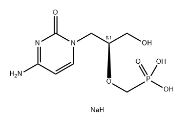 Cidofovir sodium 结构式