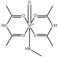 Methylaminebis(2,4-pentanedionato)oxovanadium(4+) 结构式