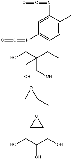 1,2,3-Propanetriol, polymer with 2,4-diisocyanato-1-methylbenzene, 2-ethyl-2-(hydroxymethyl)-1,3-propanediol, methyloxirane and oxirane 结构式