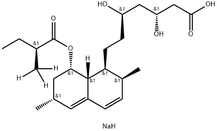 洛伐他汀EP杂质B-D3钠盐 结构式