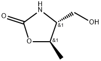 (4R,5R)-4-(羟甲基)-5-甲基噁唑烷-2-酮 结构式