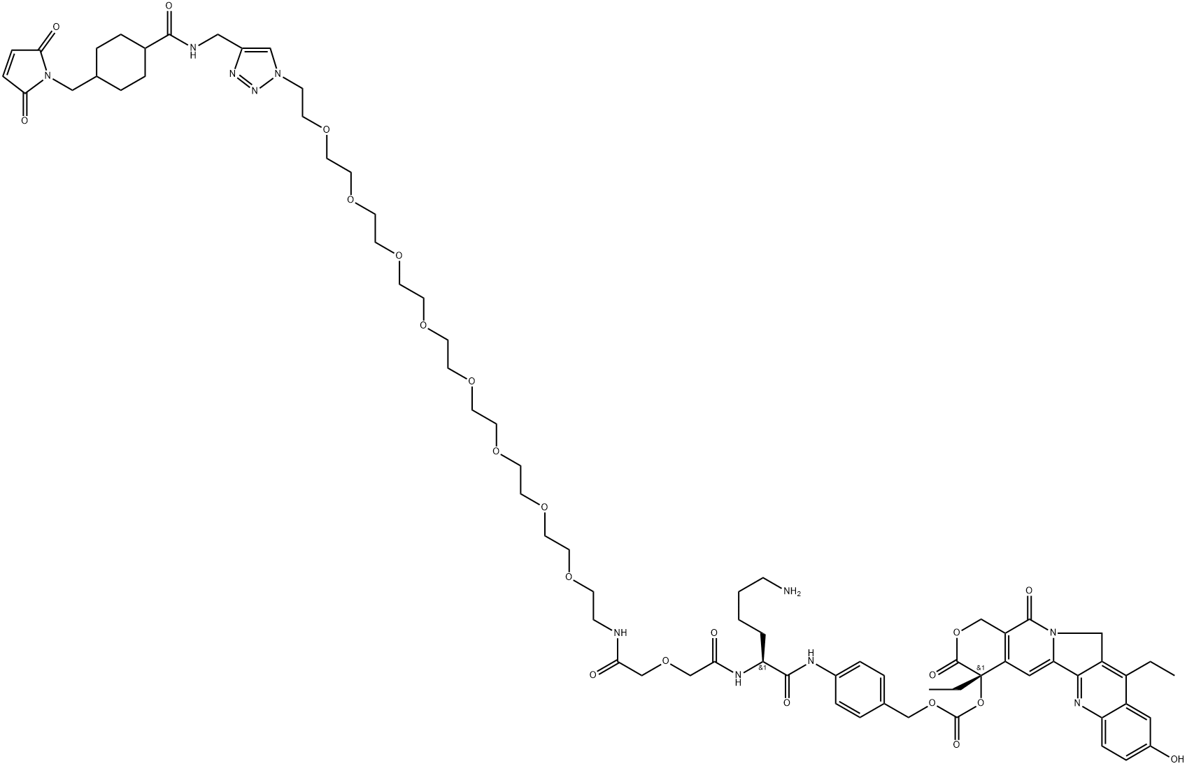 CL2A-SN-38 结构式