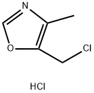 5-(氯甲基)-4-甲基恶唑盐酸盐 结构式