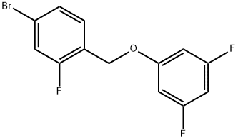 4-Bromo-1-[(3,5-difluorophenoxy)methyl]-2-fluorobenzene 结构式