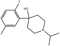 4-(2-Fluoro-5-methylphenyl)-1-(1-methylethyl)-4-piperidinol 结构式