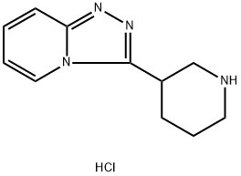 3-{[1,2,4]三唑并[4,3-A]吡啶-3-基}哌啶盐酸盐 结构式