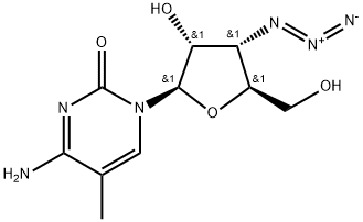 3'-AZIDO-3'-DEOXY-5-METHYLCYTIDINE 结构式