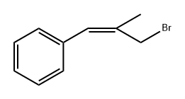 (3-溴-2-甲基丙-1-烯-1-基)苯 结构式