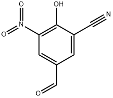 5-甲酰基-2-羟基-3-硝基苯甲腈 结构式