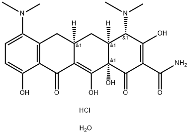 米诺环素盐酸盐二水合物 结构式