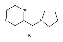 Morpholine, 3-(1-pyrrolidinylmethyl)-,dihydrochloride 结构式