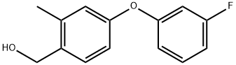 (4-(3-Fluorophenoxy)-2-methylphenyl)methanol 结构式