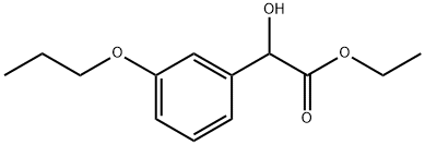 Ethyl α-hydroxy-3-propoxybenzeneacetate 结构式