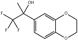 2-(2,3-二氢苯并[b][1,4]二恶英-6-基)-1, 1, 1-三氟丙烷-2-醇 结构式
