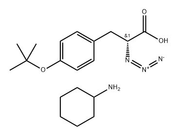 D-azidotyrosine tert-butyl ether CHA salt 结构式