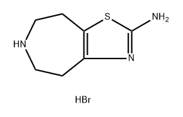 4H-Thiazolo[4,5-d]azepin-2-amine, 5,6,7,8-tetrahydro-, hydrobromide (1:2) 结构式