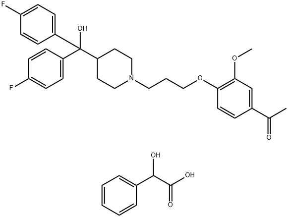 化合物 AHR-5333 MANDELATE 结构式