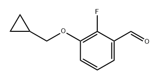 3-(cyclopropylmethoxy)-2-fluorobenzaldehyde 结构式