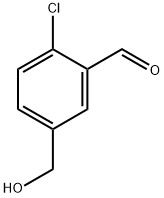 2-氯-5-(羟甲基)苯甲醛 结构式