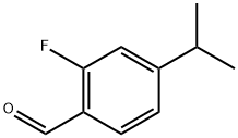 2-氟-4-(1-甲基乙基)苯甲醛 结构式