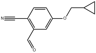 4-(Cyclopropylmethoxy)-2-formylbenzonitrile 结构式