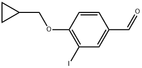 4-(Cyclopropylmethoxy)-3-iodobenzaldehyde 结构式