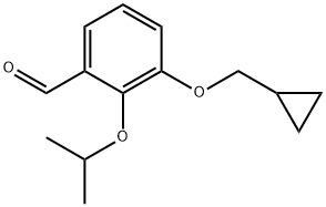 3-(Cyclopropylmethoxy)-2-(1-methylethoxy)benzaldehyde 结构式