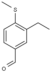 3-ethyl-4-(methylthio)benzaldehyde 结构式
