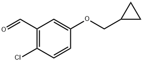 2-chloro-5-(cyclopropylmethoxy)benzaldehyde 结构式