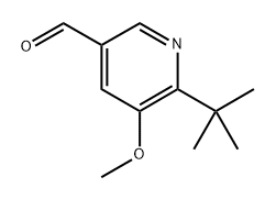 6-(叔丁基)-5-甲氧基烟醛 结构式