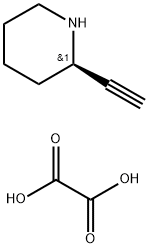 Piperidine, 2-ethynyl-, (R)-, ethanedioate (1:1) (9CI) 结构式