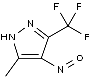 5-甲基-4-亚硝基-3-(三氟甲基)-1H-吡唑 结构式