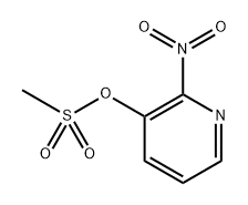 2-硝基-3-吡啶醇甲磺酸酯 结构式