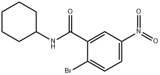 2-Bromo-N-cyclohexyl-5-nitrobenzamide 结构式