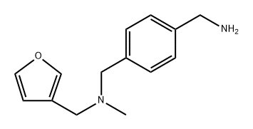 N1-(3-Furanylmethyl)-N1-methyl-1,4-benzenedimethanamine 结构式