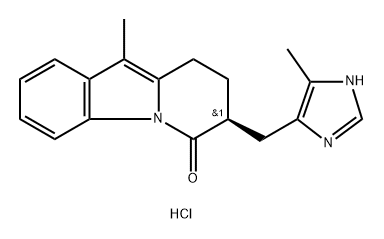 Pyrido[1,2-a]indol-6(7H)-one, 8,9-dihydro-10-methyl-7-[(5-methyl-1H-imidazol-4-yl)methyl]-, monohydrochloride, (S)- 结构式