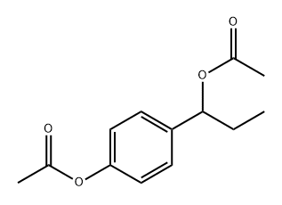 1-(4-ACETOXYPHENYL)PROPYL ACETATE 结构式