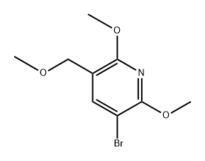 3-bromo-2,6-dimethoxy-5-(methoxymethyl)pyridine
3-Bromo-2,6-dimethoxy-5-(methoxymethyl)pyridine 结构式