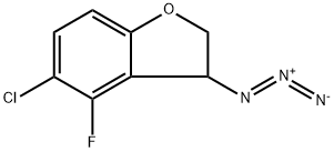 Benzofuran, 3-azido-5-chloro-4-fluoro-2,3-dihydro- 结构式