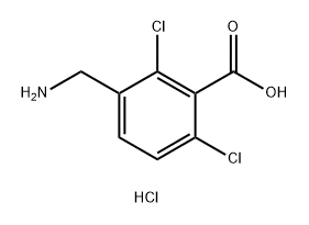 3-(aminomethyl)-2,6-dichlorobenzoic acid
hydrochloride 结构式