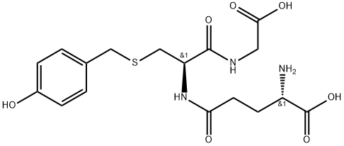 L-Γ-GLUTAMYL-S-[(4-HYDROXYPHENYL)METHYL]-L-CYSTEINYLGLYCINE 结构式