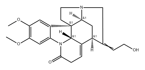 12,13-Didehydro-2,3-dimethoxy-12,24-secostrychnidin-10-one 结构式