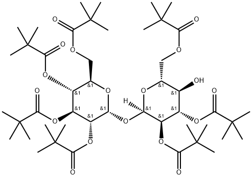 2,2',3,3',4,6,6'-Hepta-O-pivaloyl-α,α'-trehalose 结构式