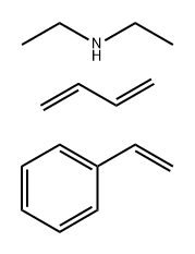 Ethanamine, N-ethyl-, compds. with maleated oligomeric polybutadiene-styrene polymer 结构式